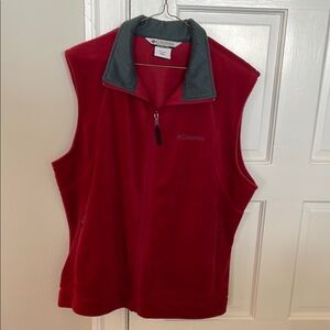 Columbia Burgundy Fleece Vest